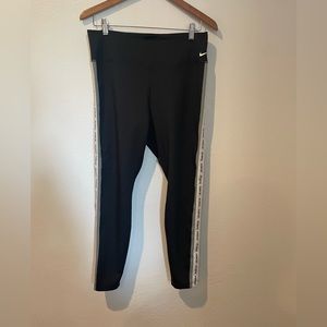 NIKE Workout Gym Running Leggings Blk XL